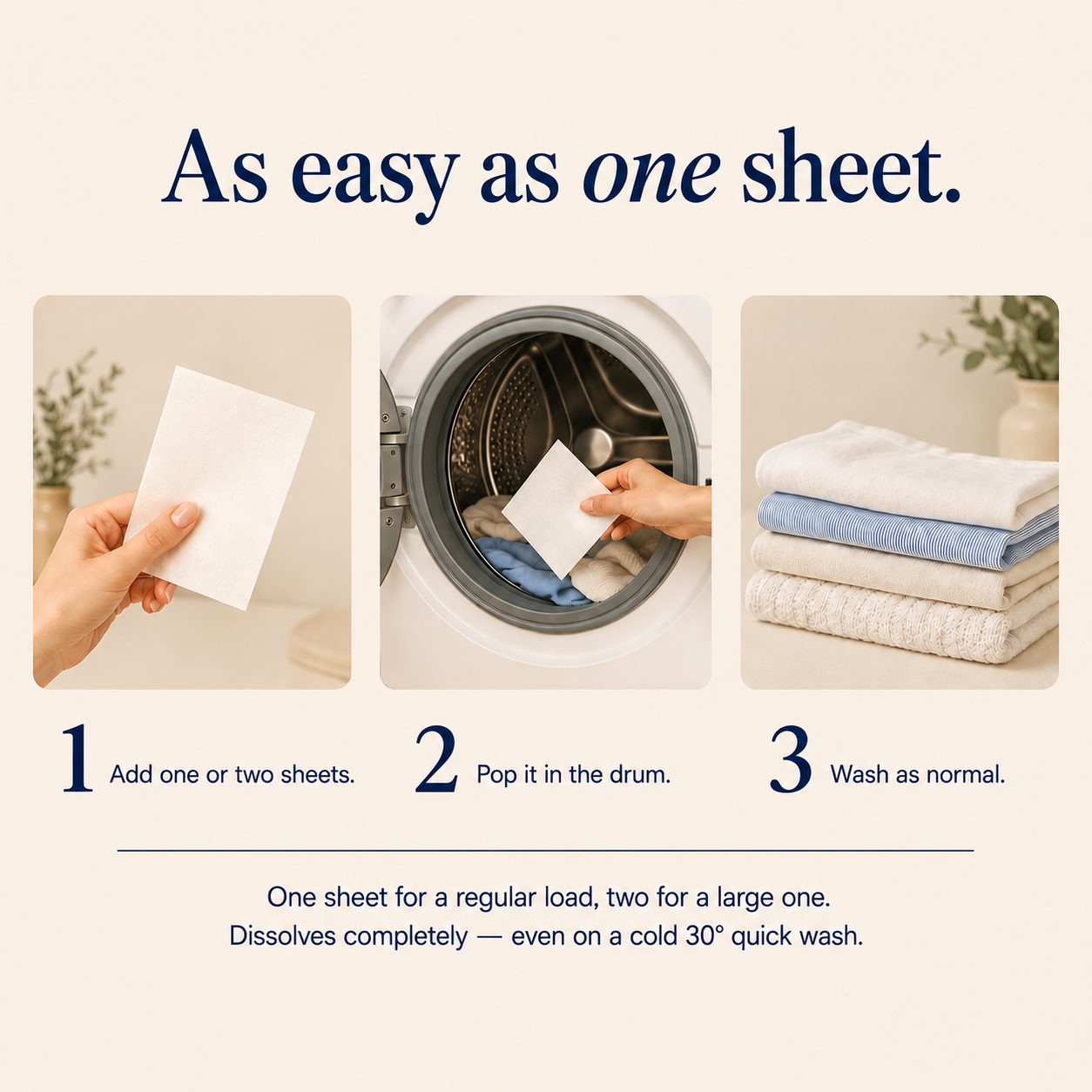 The Sunday Club - Eco Friendly Laundry Sheets - 60 Sheets