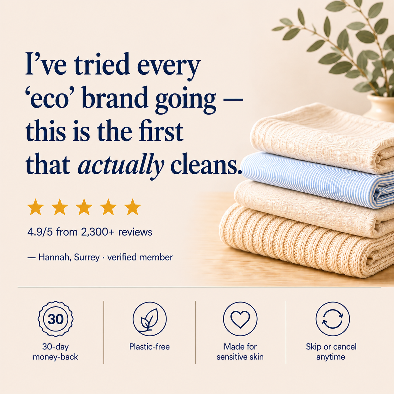 The Sunday Club - Eco Friendly Laundry Sheets - 60 Sheets