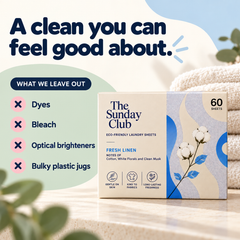 The Sunday Club - Eco Friendly Laundry Sheets - 60 Sheets3