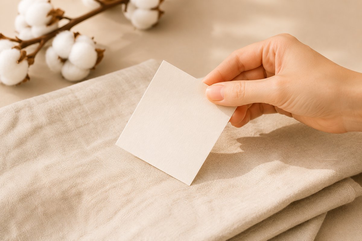 Compact recyclable card packaging instead of a plastic detergent bottle